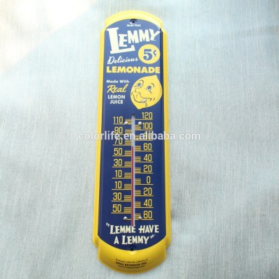 Metal tin advertising thermometer metal