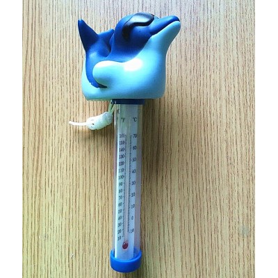 Deep water floating shark animal thermometer