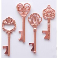 metal bottle opener key chain wedding favor skeleton key bottle opener