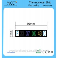 OEM Liquid crystal LCD digital display baby milk bottle thermometer strip