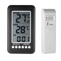 300 feet transmission wireless thermometer in/out thermometer clock wireless refrigerator freezer thermometer